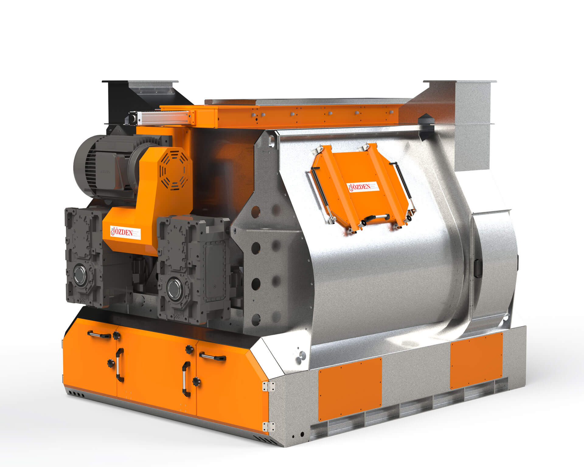 Mikser || ÖZDEN YEM MAKİNALARI - MILLING INDUSTRY - Özden Yem Değirmen Makinaları - Yem fabrikası Makinaları İmalatı, Un Fabrikası Makinaları İmalatı, Tuz Fabrikası Makinaları imalatı - Tesis Kurulum, Aspiratör, Cebritav, Torbalama Kantarı, Çift Katlı Vals, Çöp Sasörü, Elevatör, İrmik Sasörü, Jet Filitre, Kabuk Soyucu, Kare Elek, Kepek Fırçası, Kontrol Panosu, Vidalı Helezon, Vibro Tarar, Triyör, Rotoflow, Taş Ayırıcı, Tek Katlı Vals, Pelet Presi, Melasiyer, Çekiçli Değirmen, Mikser, Aksesuarlar